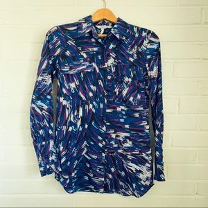 BCBG Colorful Tunic Blouse XXS